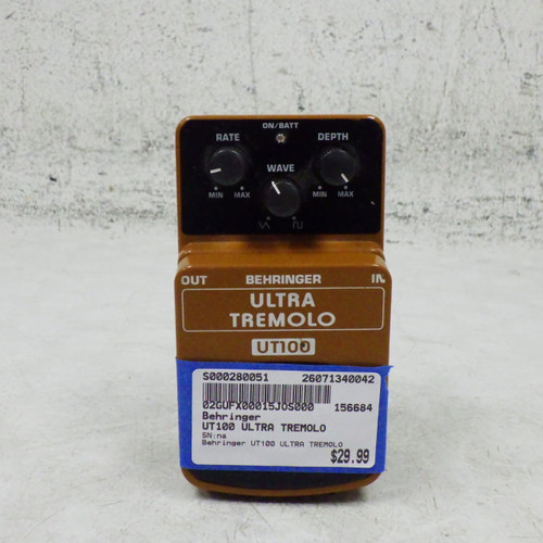 Vist Large View of Product Image Which is Used Behringer UT100 ULTRA Tremolo Pedal