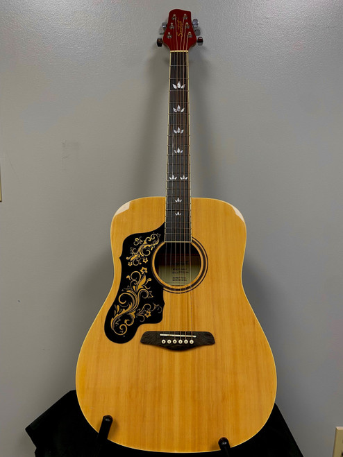 Vist Large View of Product Image Which is Used Sawtooth ST-LH-ADN-D LEFTY Solid Top Acoustic Guitar Natural