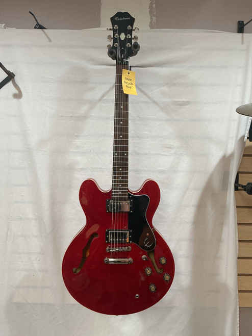 Vist Large View of Product Image Which is Used Epiphone DOT CH Semi-Hollow Electric Guitar Red 6-String