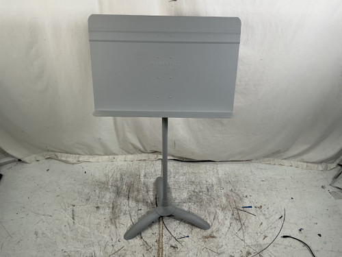 Vist Large View of Product Image Which is Used Manhasset WHITE MUSIC STAND Band Instrument Stand