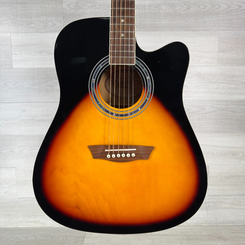 Vist Large View of Product Image Which is Used Washburn WA90C Acoustic-electric Guitar - Vintage Sunburst