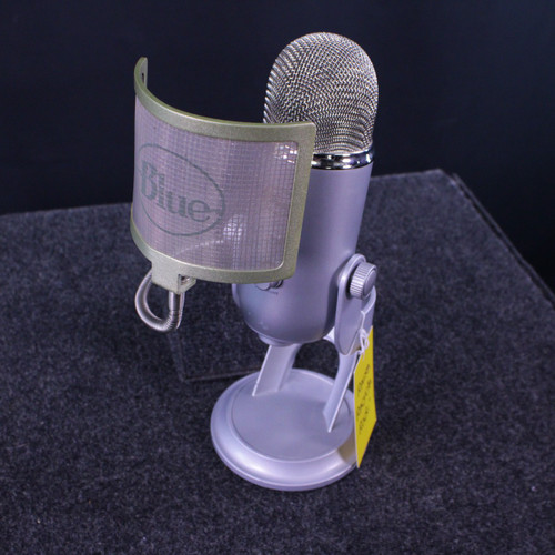 Vist Large View of Product Image Which is Used Blue YETI USB MIC W/ POP FILTER/WINDSCREEN USB Microphone