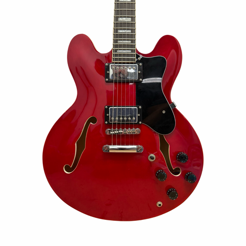 Vist Large View of Product Image Which is Used BCP 335 COPY Semi-Hollow Electric Guitar Red 6-String