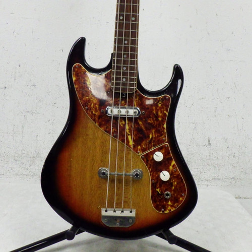 Vist Large View of Product Image Which is Used Norma Short Scale Japanese Bass Vintage Bass Guitar Sunburst 4-String