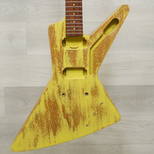 Vist Large View of Product Image Which is Used X-style Project Electric Guitar Yellow AS IS