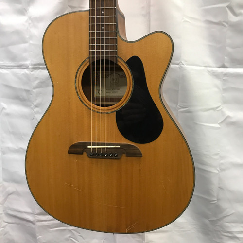Vist Large View of Product Image Which is Used Alvarez AF30CE Solid Top Acoustic Guitar Natural