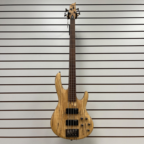 Vist Large View of Product Image Which is Used - LTD B-204 SPALTED MAPLE FRETLESS Bass Guitar 