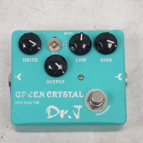 Vist Large View of Product Image Which is Used DR. J Pedals Green Crystal Overdrive Distortion Pedal