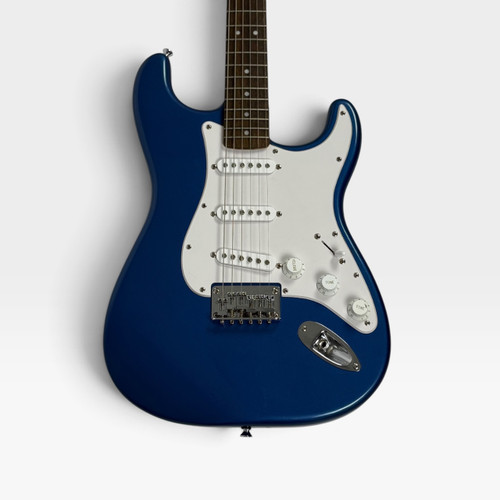 Vist Large View of Product Image Which is Used Squier FSR Bullet Stratocaster HT Electric Guitar Blue 6-String