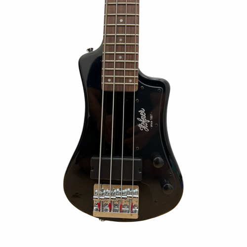 Vist Large View of Product Image Which is Used Hofner SHORTY ELECTRIC TRAVEL GUITAR Electric Guitar Black Other
