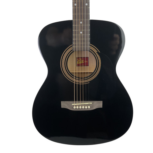 Vist Large View of Product Image Which is Used Rogue RA090T-BK Laminate Top Acoustic Guitar Black