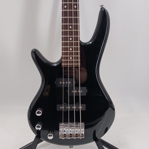 Vist Large View of Product Image Which is Used Ibanez GSRM20L MIKRO LEFT HANDED BASS J Type Bass Guitar Black 4-String