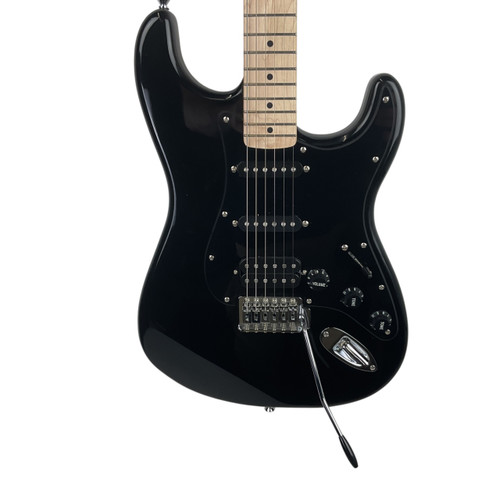 Vist Large View of Product Image Which is Used Squier HSS STRATOCASTER S Type Electric Guitar Black 6-String