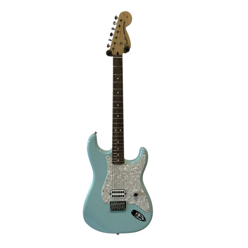 Vist Large View of Product Image Which is Used Fender STRATOCASTER MIM TOM DELONGE S Type Electric Guitar Blue 6-String