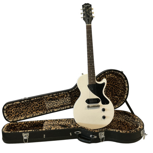 Vist Large View of Product Image Which is Used Epiphone LES PAUL JUNIOR BJ ARMSTRONG W/OHC LP Type Electric Guitar White 6-String
