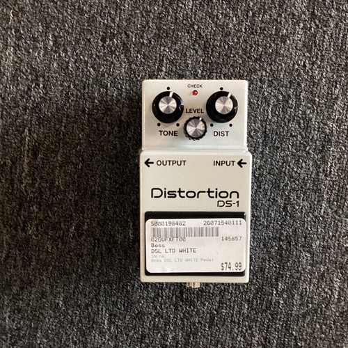 Vist Large View of Product Image Which is Used Boss DS-1 LTD WHITE Distortion Pedal