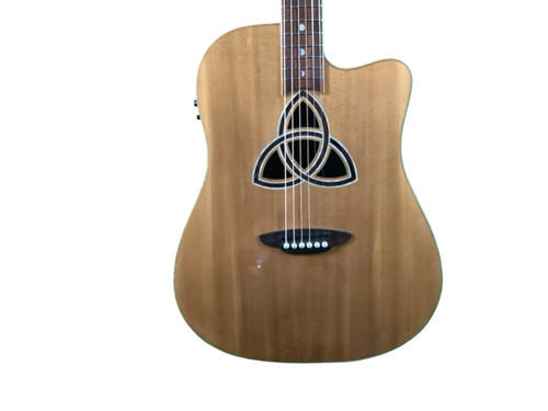 Vist Large View of Product Image Which is Used Luna TRINITY TRI-D DREADNOUGHT Solid Top Acoustic Guitar Natural