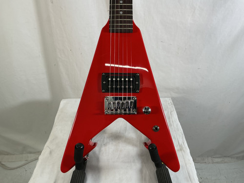 Vist Large View of Product Image Which is Used First Act ME279 FLYING V Modern Metal Electric Guitar Red 6-String