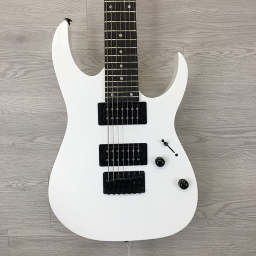 Vist Large View of Product Image Which is Used Ibanez GIO GRG7221 Super S Electric Guitar White 7-String