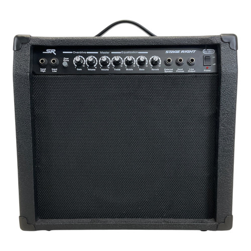 Vist Large View of Product Image Which is Used Monoprice Stage Right 611800 1x10 Solid State Amplifier 1x10