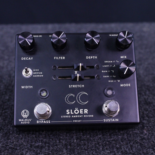 Vist Large View of Product Image Which is Used Walrus Audio SLOER STEREO AMBIENT REVERB Reverb Pedal