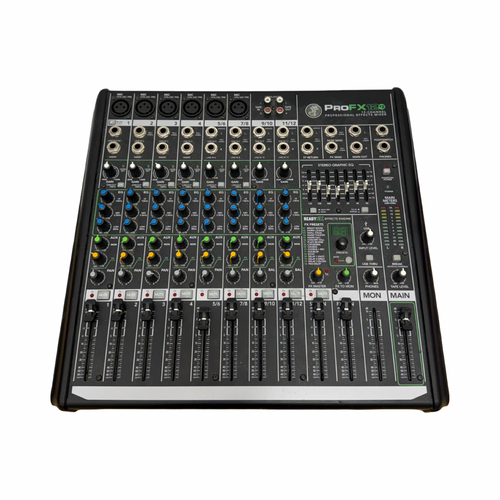 Vist Large View of Product Image Which is Used Mackie PROFX12 12-CHANNEL MIXER MISSING FADER Mixing Console
