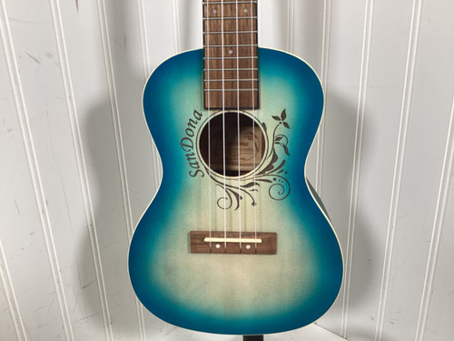 Vist Large View of Product Image Which is Used SANDONA EUKC-141WBL Ukulele Blue