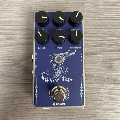 Vist Large View of Product Image Which is Used Donner WHITE TAPE Delay Pedal