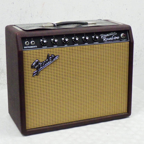 Vist Large View of Product Image Which is Used Fender Princeton Reverb Bordeaux Reserve 1 x 10 Tube Combo Amplifier 1 x 10