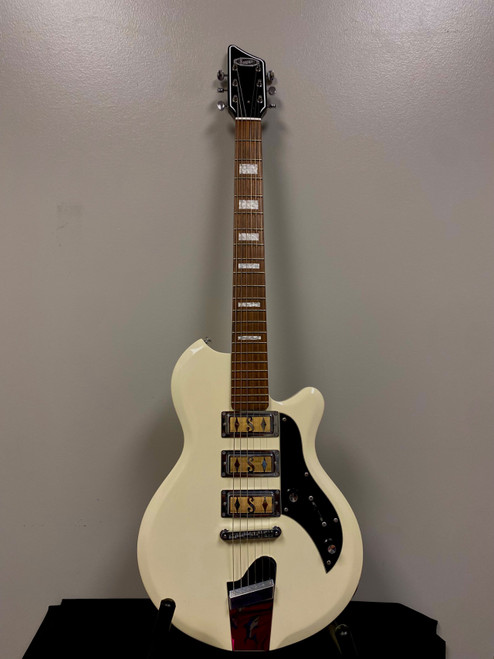 Vist Large View of Product Image Which is Used Supro 2030AW HAMPTON TRIPLE PICKUP Electric Guitar White 6-String
