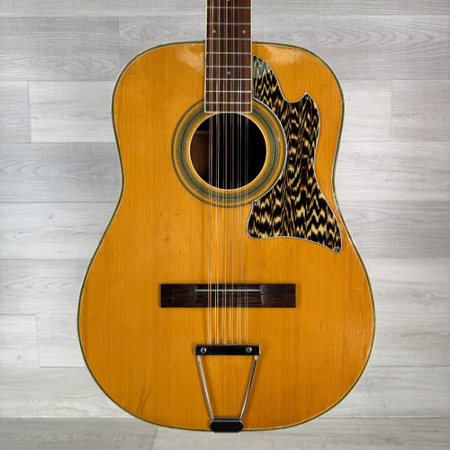 Vist Large View of Product Image Which is Used Vintage 12-string Acoustic Guitar - Natural - AS IS - See Description