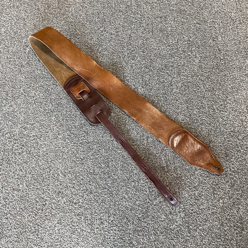 Vist Large View of Product Image Which is Used LONG HOLLOW 3" Leather Guitar Strap
