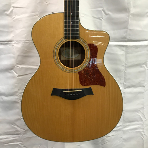 Vist Large View of Product Image Which is Used Taylor 214CE KOA LTD Solid Top Acoustic Guitar Natural