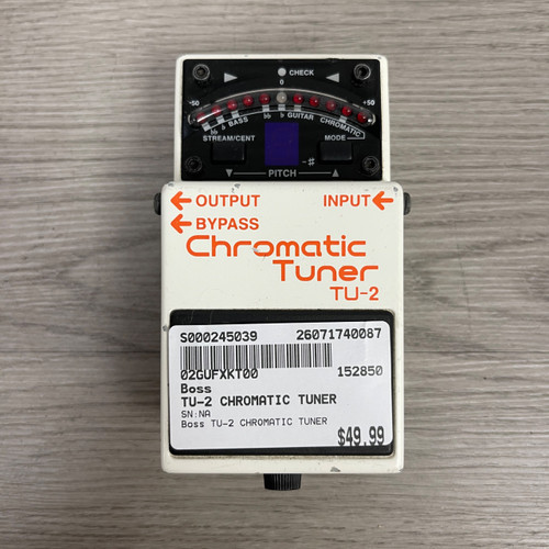 Vist Large View of Product Image Which is Used Boss TU-2 CHROMATIC TUNER Tuner Pedal