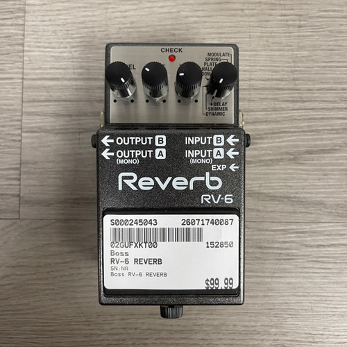 Vist Large View of Product Image Which is Used Boss RV-6 REVERB Reverb Pedal