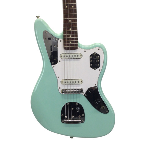 Vist Large View of Product Image Which is Used Squier Vintage Modified Jaguar Electric Guitar Green 6-String