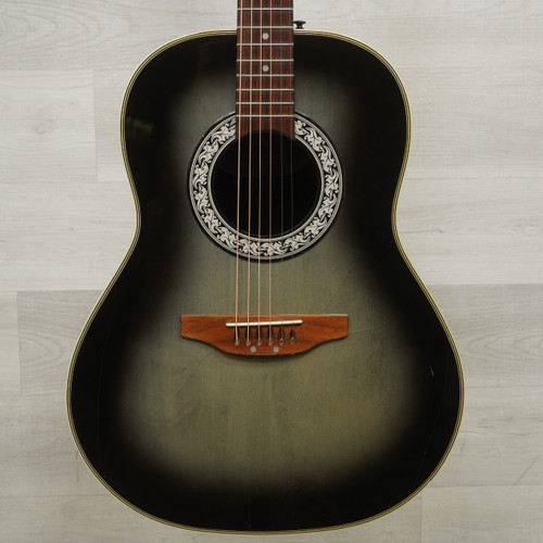 Vist Large View of Product Image Which is Used Ovation CC11 Solid Top Acoustic Guitar Silver Burst