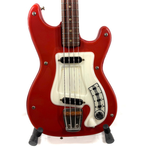 Vist Large View of Product Image Which is Used Hagstrom H1B FUTURAMA 1966 Vintage Bass Guitar Red 