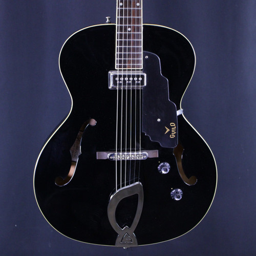 Vist Large View of Product Image Which is Used Guild T-50 SLIM DSN Semi-Hollow Electric Guitar Black 6-String