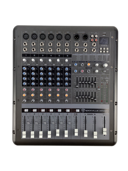 Vist Large View of Product Image Which is Used Rockville RPM870 Powered Mixer w/Bag