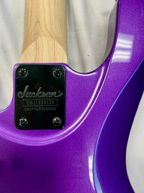 Vist Large View of Product Image Which is Used 2019 Jackson DINKY Modern Metal Bass Guitar Purple 4-String