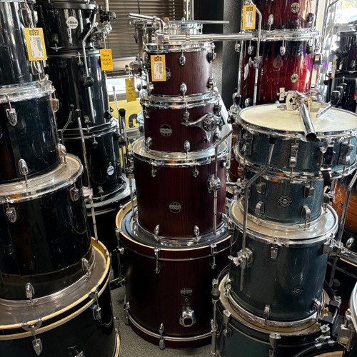 Vist Large View of Product Image Which is Used Mapex 4PC Mars Birch Drum Shell Kit Red