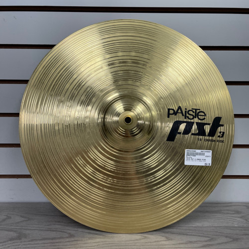 Vist Large View of Product Image Which is Used Paiste 18IN PST 3 CRASH RIDE Crash Cymbal 18"