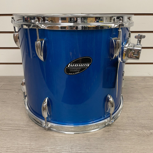 Vist Large View of Product Image Which is Used Ludwig 13X11 ACCENT COMBO TOM Rack Tom Blue 13"