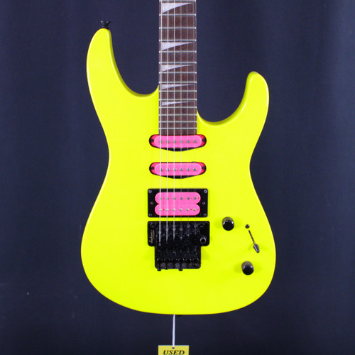 Vist Large View of Product Image Which is Used Jackson X SERIES DINKY DK3XR Pointy Electric Guitar Yellow 6-String