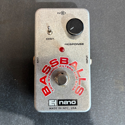 Vist Large View of Product Image Which is Used Electro Harmonix (E/H) BASSBALLS NANO Filter Pedal