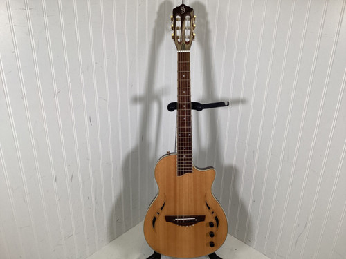 Vist Large View of Product Image Which is Used Harley Benton CUSTOM LINE NASHVILLE NYLON Laminate Top Acoustic Guitar Natural 6-String