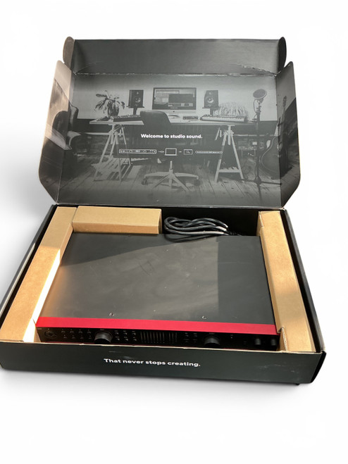 Vist Large View of Product Image Which is Used Focusrite SCARLETT 18I20 4TH GEN INTERFACE Computer Interface 8+ A/D Recording Inputs