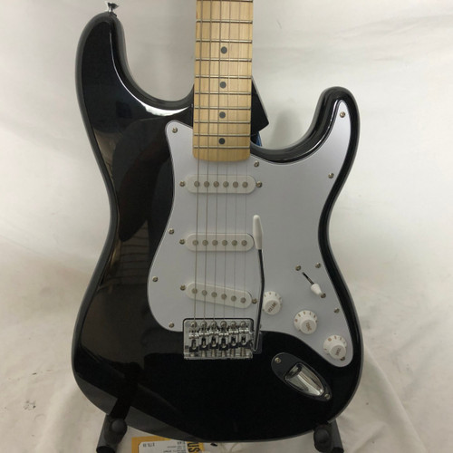 Vist Large View of Product Image Which is Used Squier AFFINITY STRAT S Type Electric Guitar Black 6-String