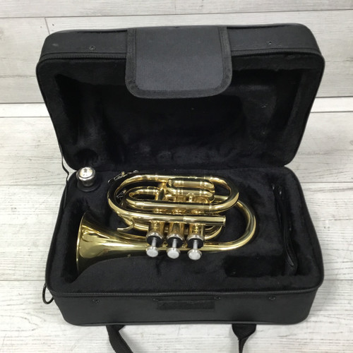 Vist Large View of Product Image Which is Used Benjamin Adams Pocket Trumpet AS IS No Warranty